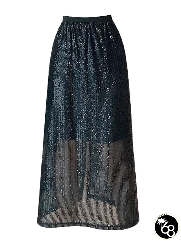 Women's Polyester High Waist Solid Pattern Casual Wear Skirts | 168DEAL
