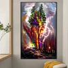 (50*80cm)Colorful Woods - Round AB Drill Diamond Painting