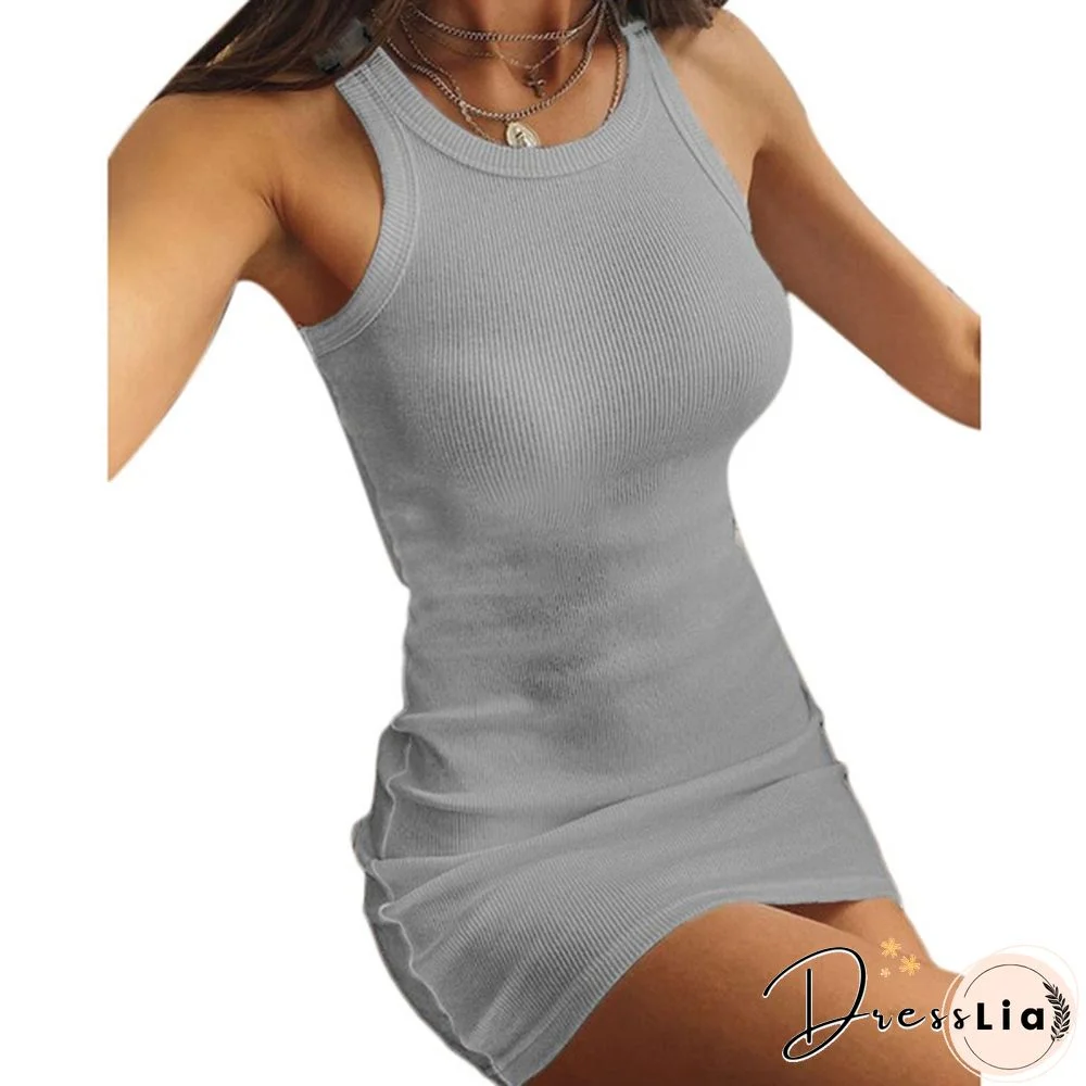 Women's Summer Slim Deep V-neck Dress Tight-fitting Hip Bandage Dress