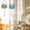 2pcs Birds Diamond Painting Double-sided Crystal Window Suncatcher Craft Set Birthday Gifts Home Garden Decor Hanging Kit