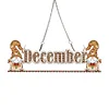 DIY Diamond Painting Month Crystal Rhinestone Pendants Handmade Gnome Home Garden Decoration Kit