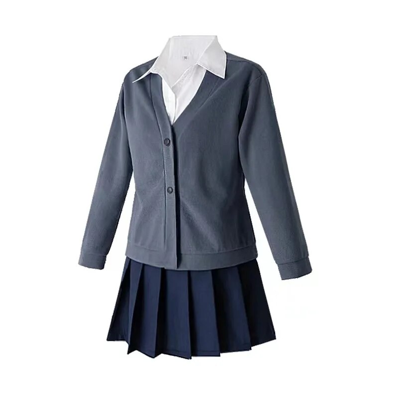 [Wetrose] In Stock Aharen Ren Cosplay Costume San Wa Hakarenai  Jk School Uniform Seifuku Anime Full Set Halloween