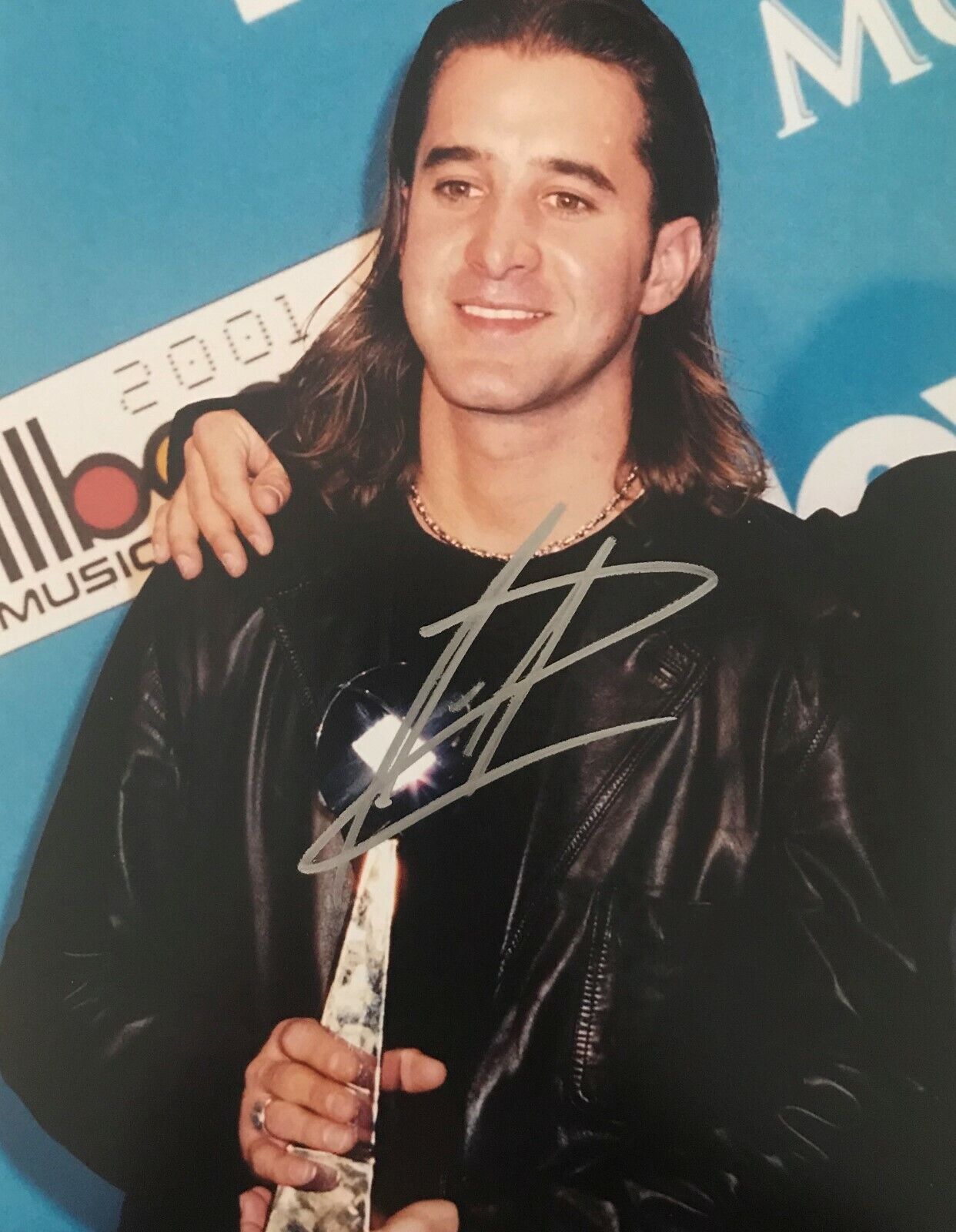 Scott Stapp Creed My Own Prison Human Clay Weathered Signed 8x10 Photo Poster painting COA E1