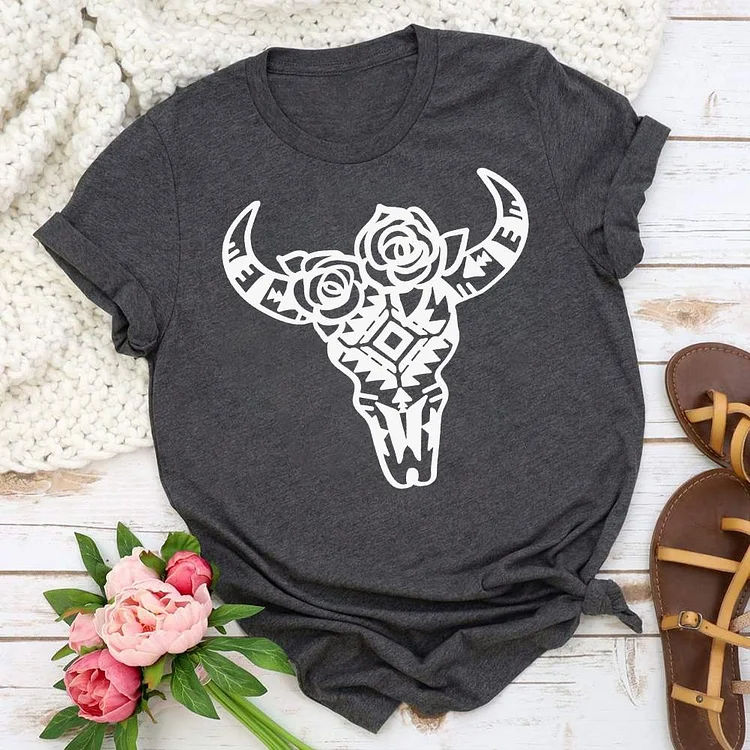 PSL - Flowers cow T-shirt Tee-04905