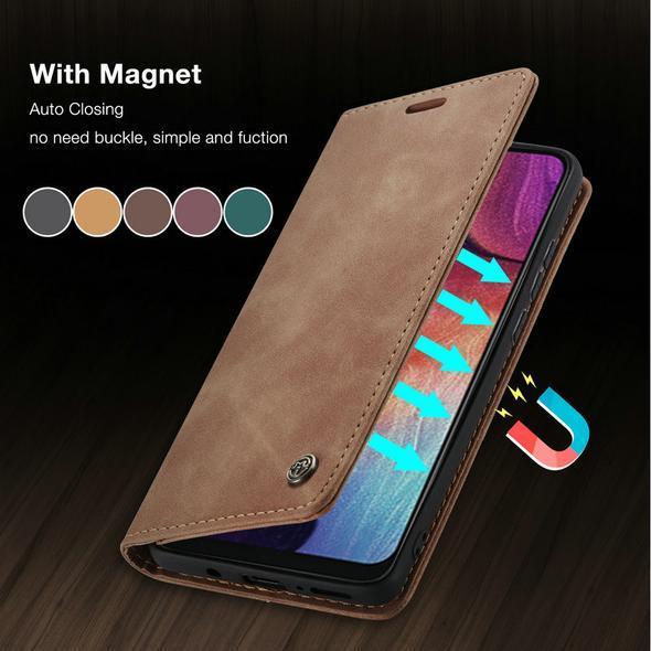 Leather Flip Wallet Case Card Holder Magnetic Cover For Samsung Galaxy Note20/Note20 Ultra/Note10/Note10+/10+5G/Note 9/Note 8