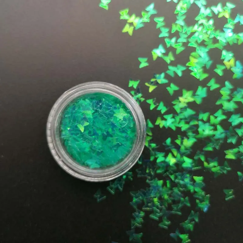 Gold Silver Glitter Nail Foil Sticker Adhesive Transfer Paillette Flake Full Cover Weed Leaf Decal Decor Decoration Manicure