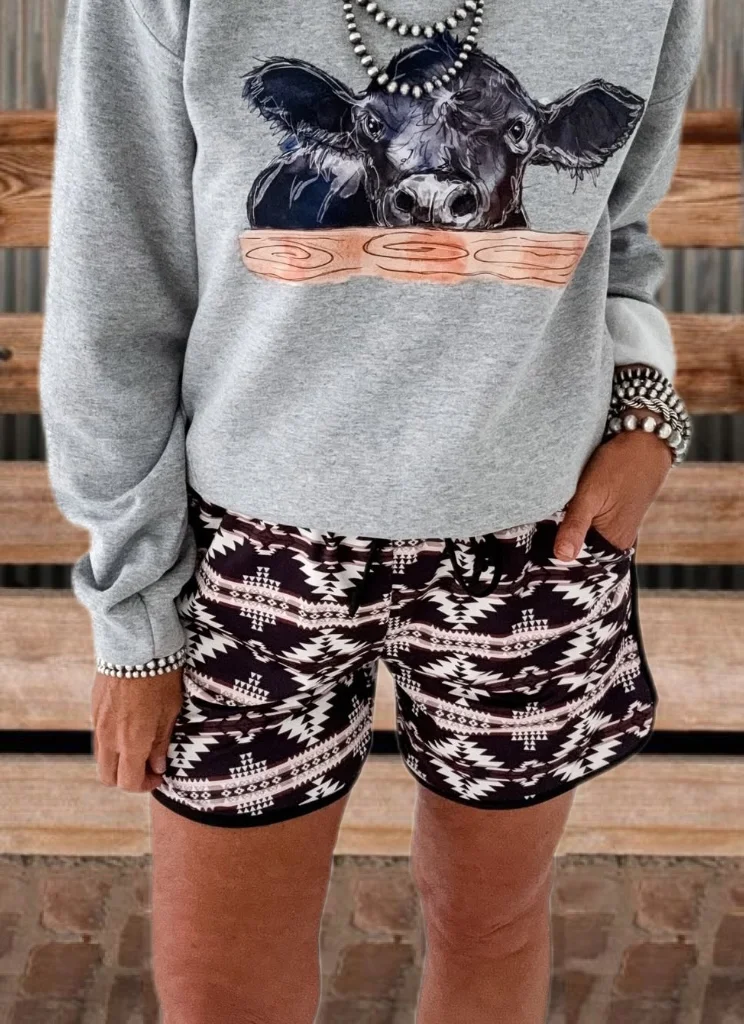 Women Summer Aztec Shorts