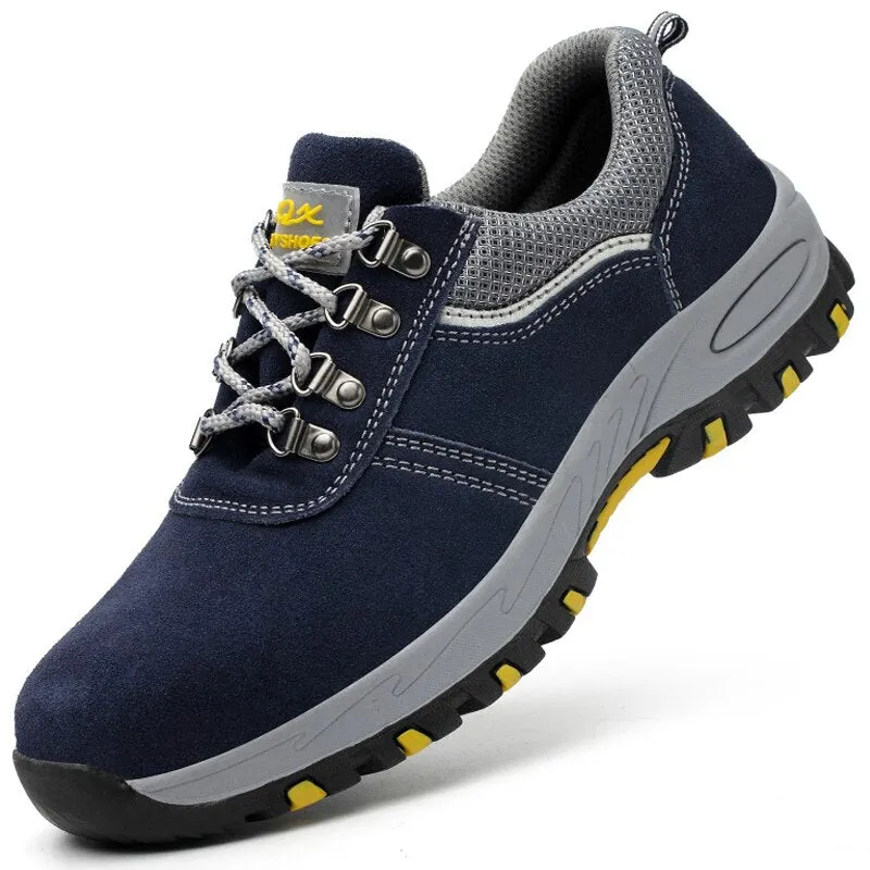 Indestructible Men Shoes Anti-puncture Safety Shoes Work Sneakers Male Hiking Shoes Anti-smash Steel Toe Shoes Security Footwear