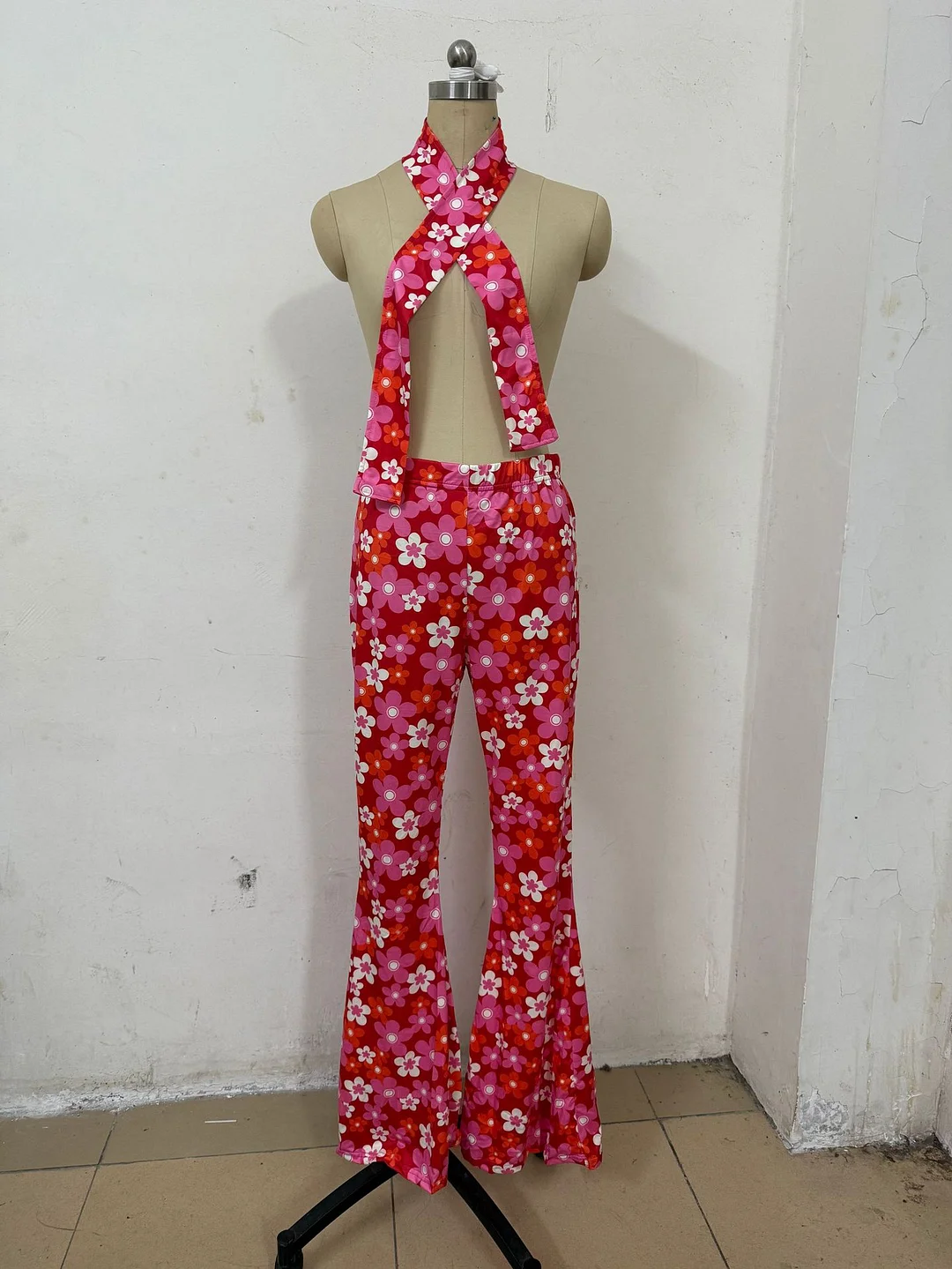 Athvotar Athvotar Halloween Print Flares 70S Hippie Retro Print Headband Bohemian