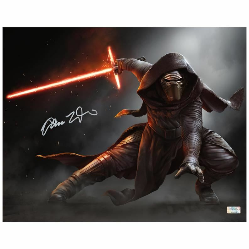 Adam Driver Autographed Star Wars Kylo Ren Jedi Killer 16x20 Photo Poster painting