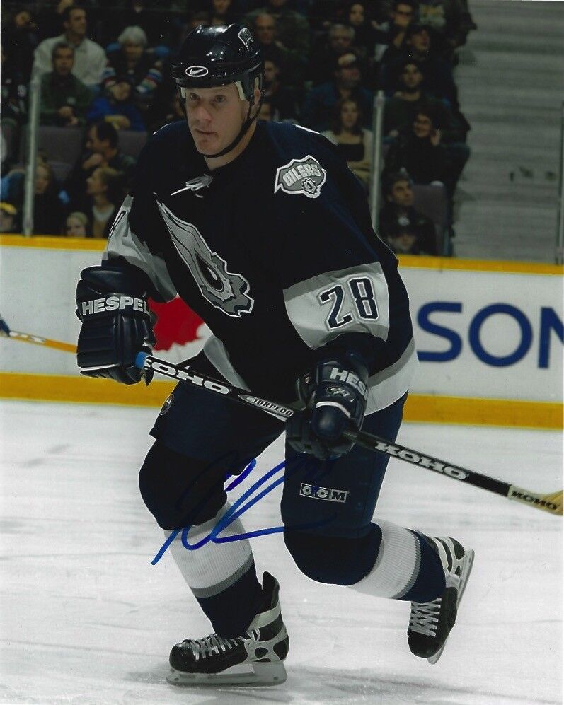 Edmonton Oilers Jason Chimera Signed Autographed 8x10 Photo Poster painting COA