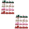 4 Pack Small Train Ornaments Christmas Train Ornaments Plastic Toys Kids Toys Train Mini Train Decorations Christmas Train Ornaments Car Models
