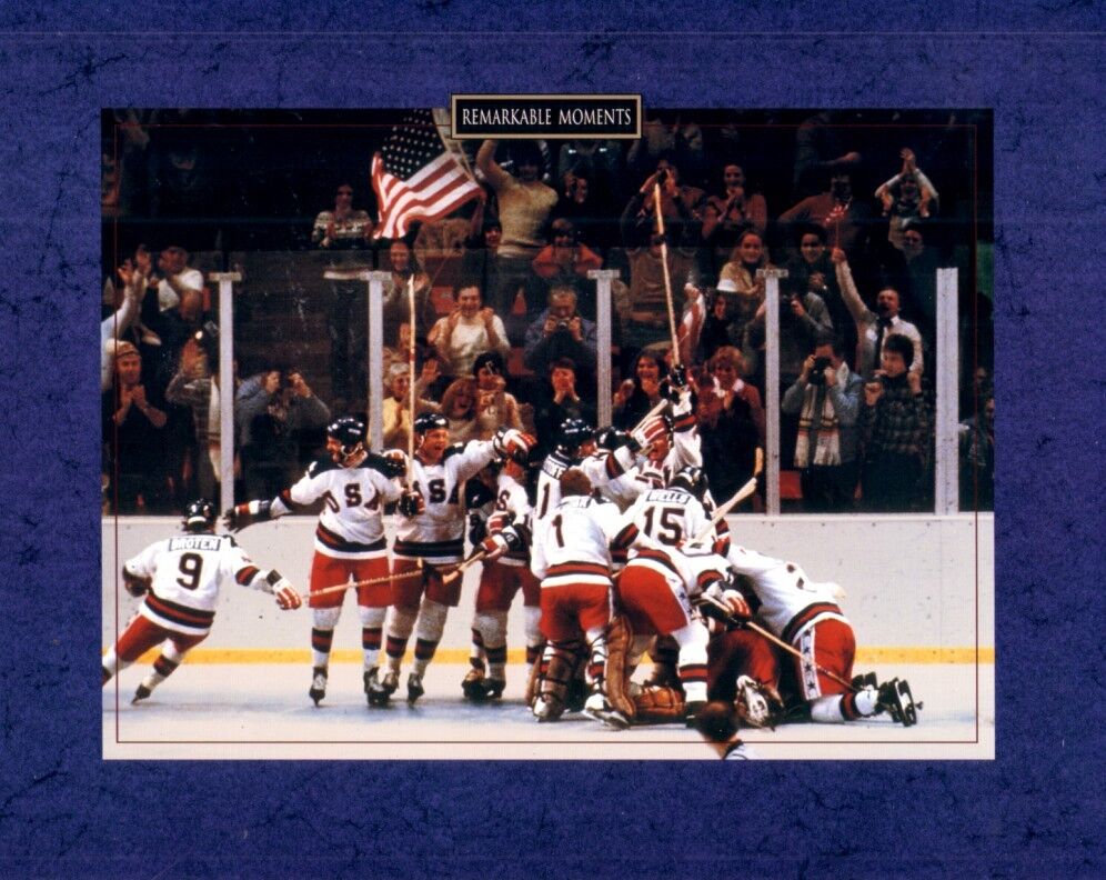 1980 USA Olympic Hockey Miracle on Ice Team 8x10 LICENSED celebration Photo Poster painting U.S.