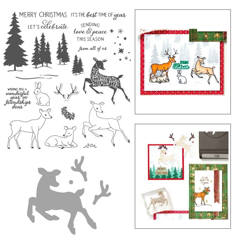 Christmas Die Cutting and Cutting Dies for Cards Clear Stamps and Dies Scrapbooking New Arrival 2021 Metal Cutters Arts