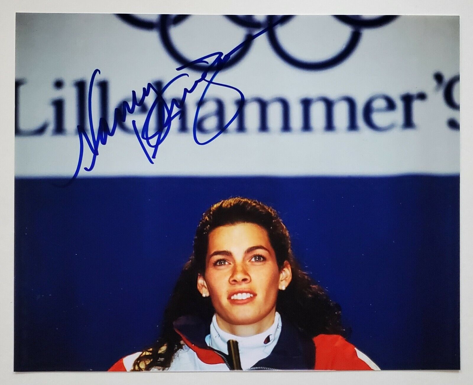 Nancy Kerrigan Signed 8x10 Photo Poster painting Figure Skating Champion Olympian Medal RAD