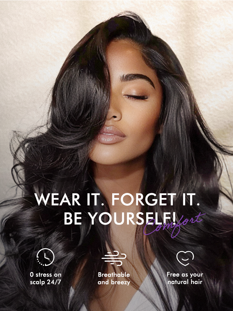 Luvme All-Day Comfort Wig Layered Yaki Straight Glueless 7x6 Closure HD Lace Human Hair Wig Pre-Cut Lace-15