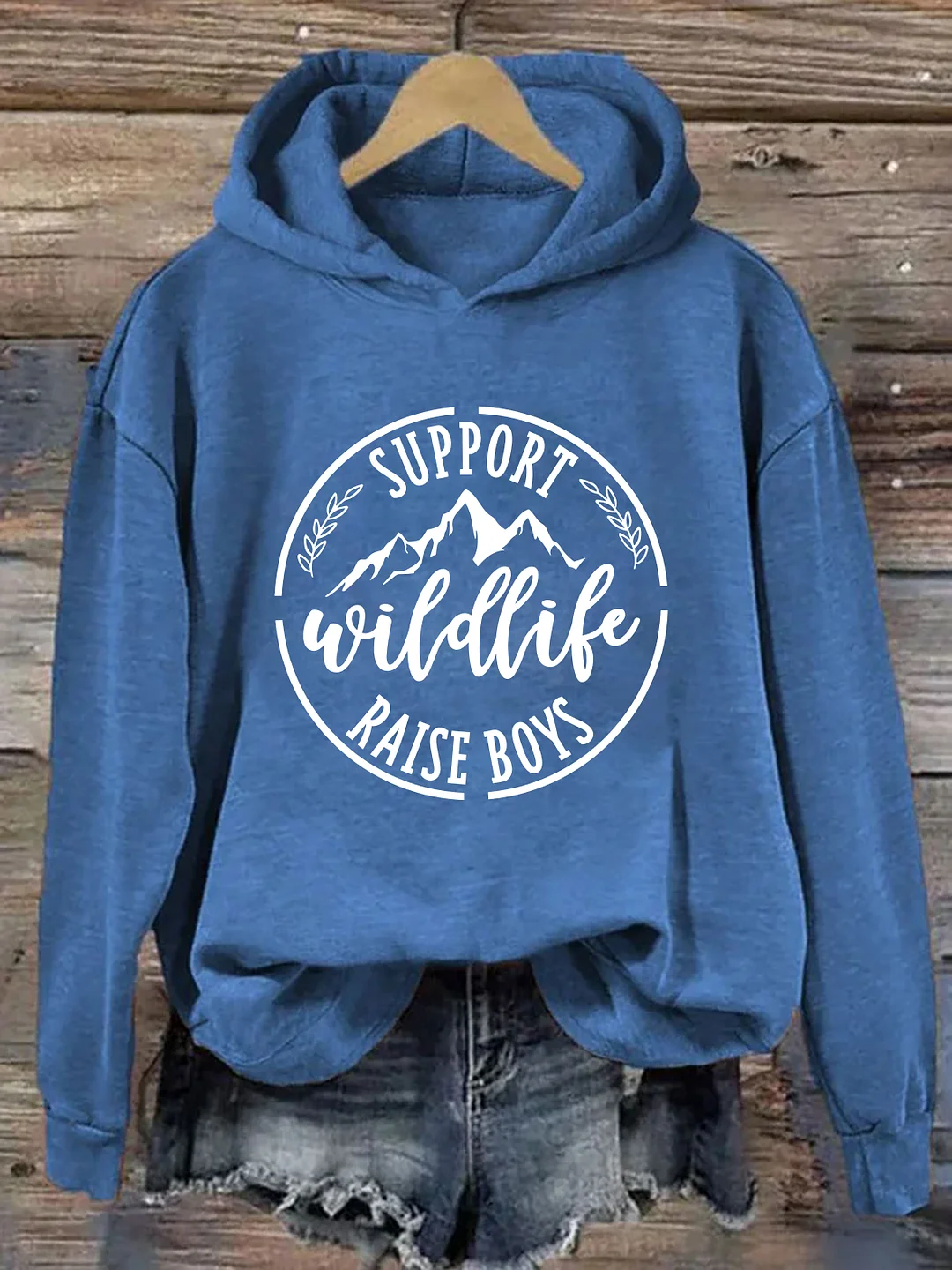 Support Wildlife Raise Boys Hoodie
