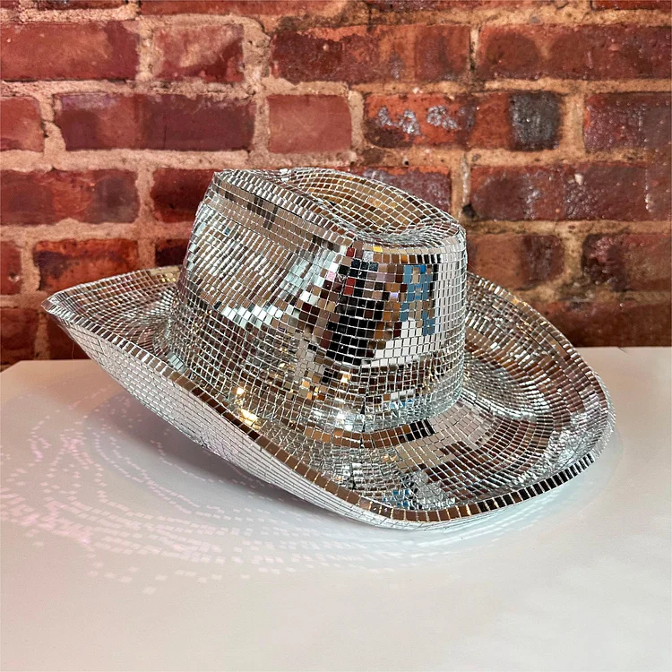 Disco Ball Cowgirl/Cowboy Hat 【Buy 2 get free shipping&Box packing】