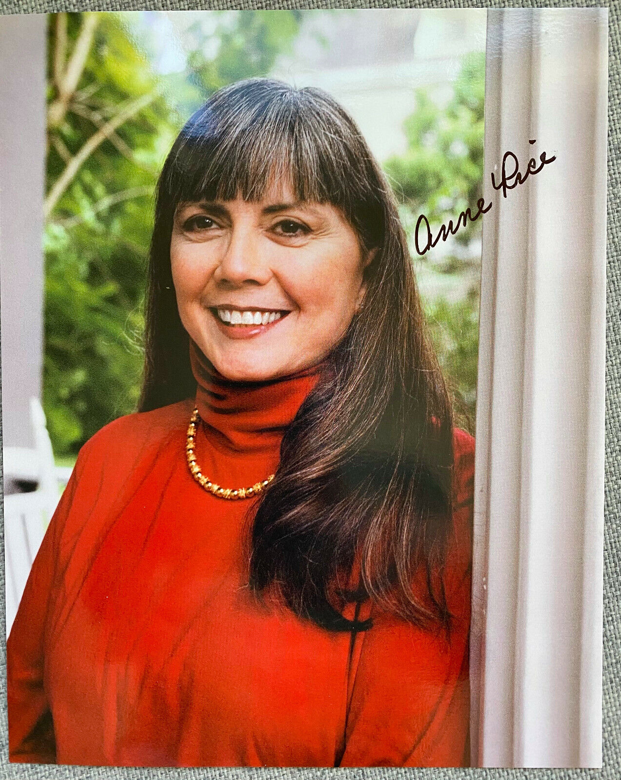 Author Anne Rice Signed 8x10 Color Photo Poster painting - Authentic, Vampire Chronicles, RARE