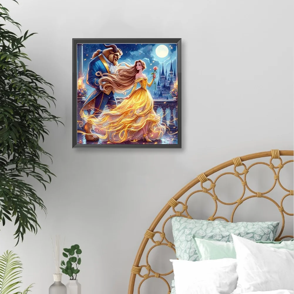 Diamond Painting - Full Round Drill - Beauty Beast(Canvas|40*40cm)