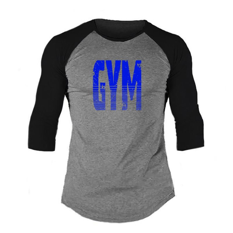 Men's Running Fitness Patchwork Long Sleeve T-Shirt-Compassnice®