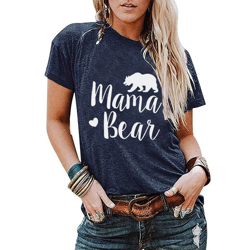 Mama Bear Printed T-shirt