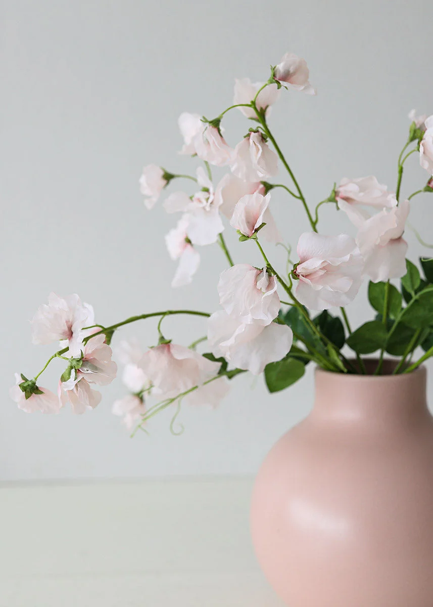Artificial Pink Sweet Pea Wildflowers - 26.75"