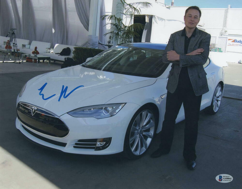 ELON MUSK SIGNED AUTOGRAPH 11X14 Photo Poster painting - SPACEX, TESLA FOUNDER VERY RARE BECKETT