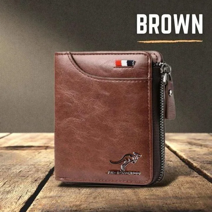 Fossy Multi-Function Waterproof Leather RFID Blocking Wallet 