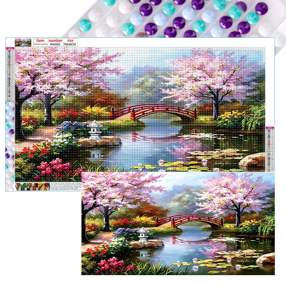 2pcs Diamond Painting - Full Round Drill - Landscape(Canvas|70*40cm)