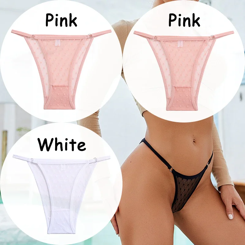 Billionm Panties Lace G-string Thong Women's Underwear Mesh Transparent Lingerie Low-Waist Female Briefs Soft Women's Underpants