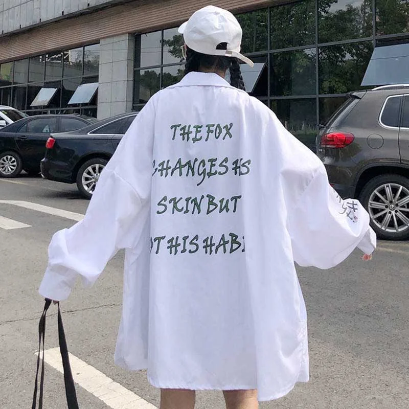 NiceMix 2020 Spring New Style WOMEN'S Dress Korean-style Casual Long-sleeved Shirt Loose-Fit Versatile Base-Shirt