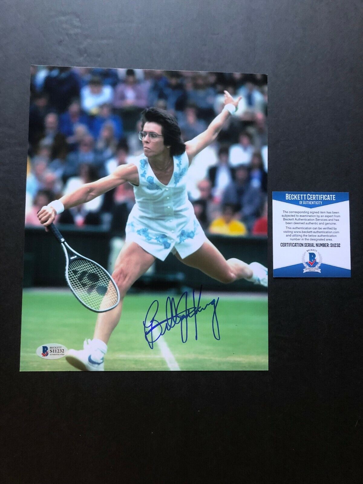 Billie Jean King Hot signed autographed tennis legend 8x10 Photo Poster painting Beckett BAS Coa