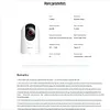 Ultra-high definition indoor camera, AI smart network, 360-degree panoramic mobile phone remote home monitoring device