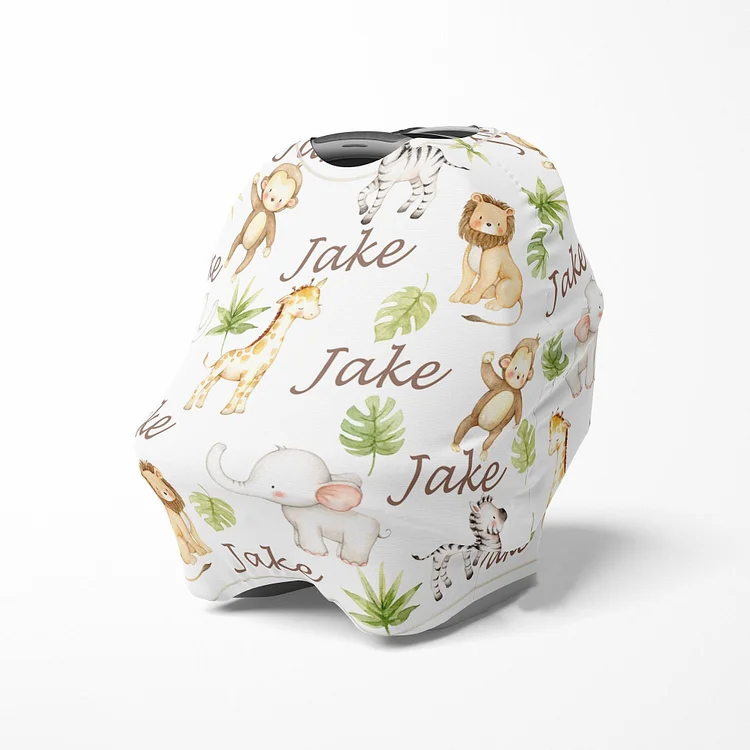 Personalized Animals Baby Car Seat Canopy| Canopyl137