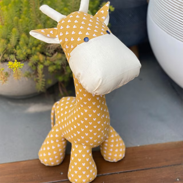 Giraffe Doll Sewing Template set & Instructions