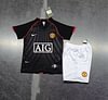 Joyfball 2007/2008 Kids Size Retro Manchester United Away Football Shirt 1:1 Thai Quality