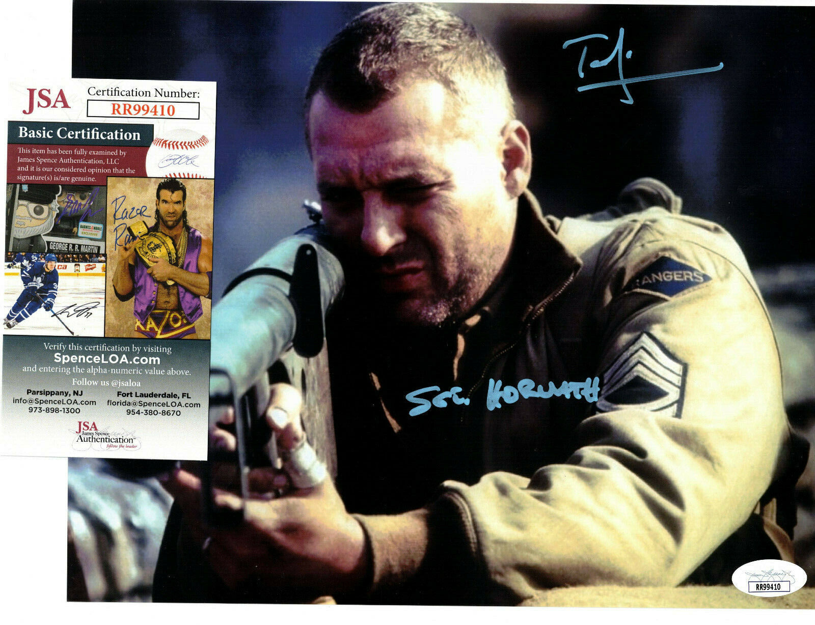 Tom Sizemore Signed 8x10 Photo Poster painting Autograph, Saving Private Ryan, Horvath, JSA COA