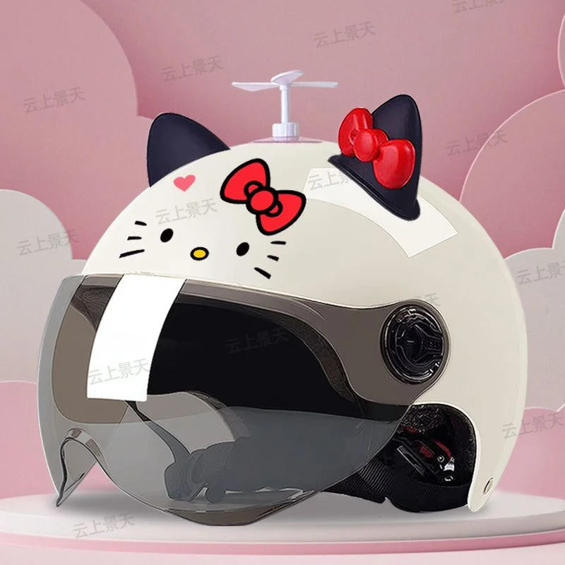 Kitty Motorcycle Electric Bicycle Helmet