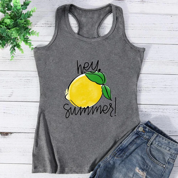 A Yellow Lemon Summer Vest Top
