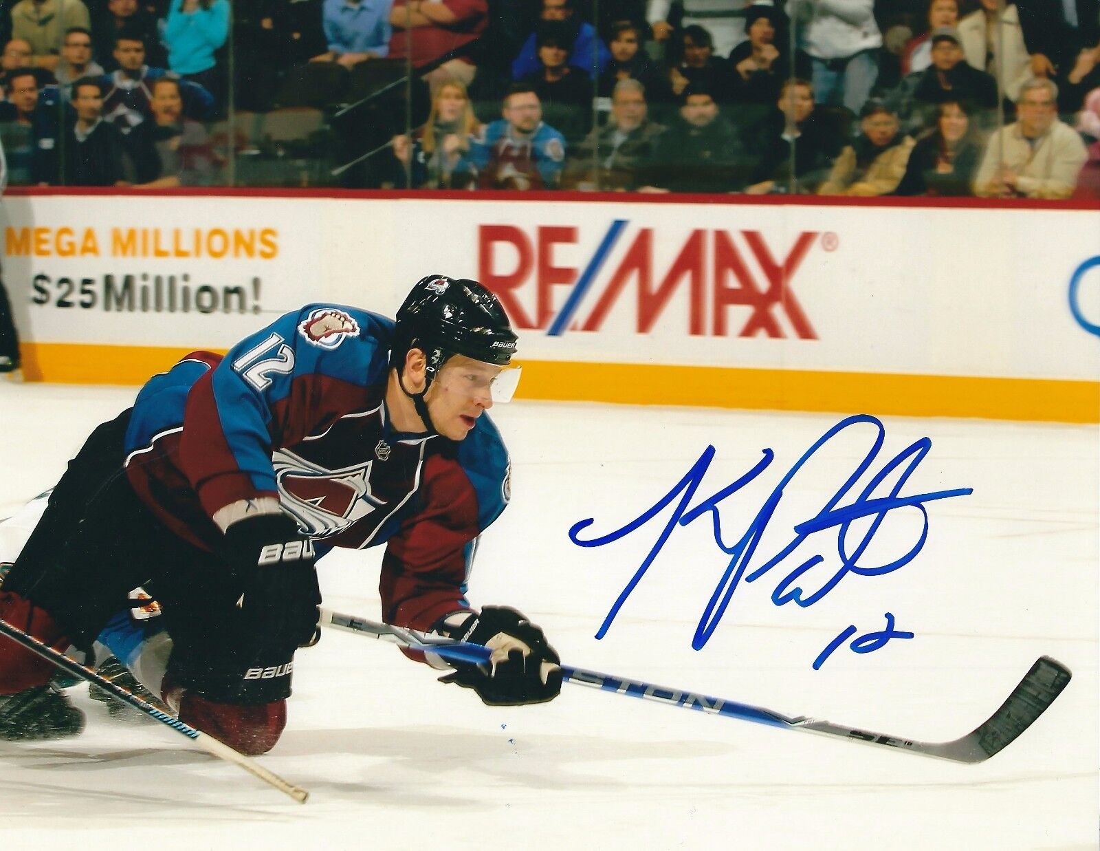 Autographed KEVIN PORTER Colorado Avalanche 8x10 Photo Poster painting - w / COA