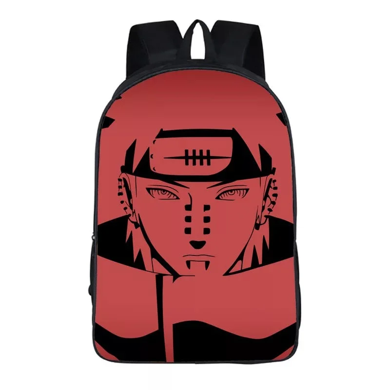 Buzzdaisy Anime Naruto Uzumaki Hatake Kakashi Uchiha Sasuke #7 Backpack School Sports Bag