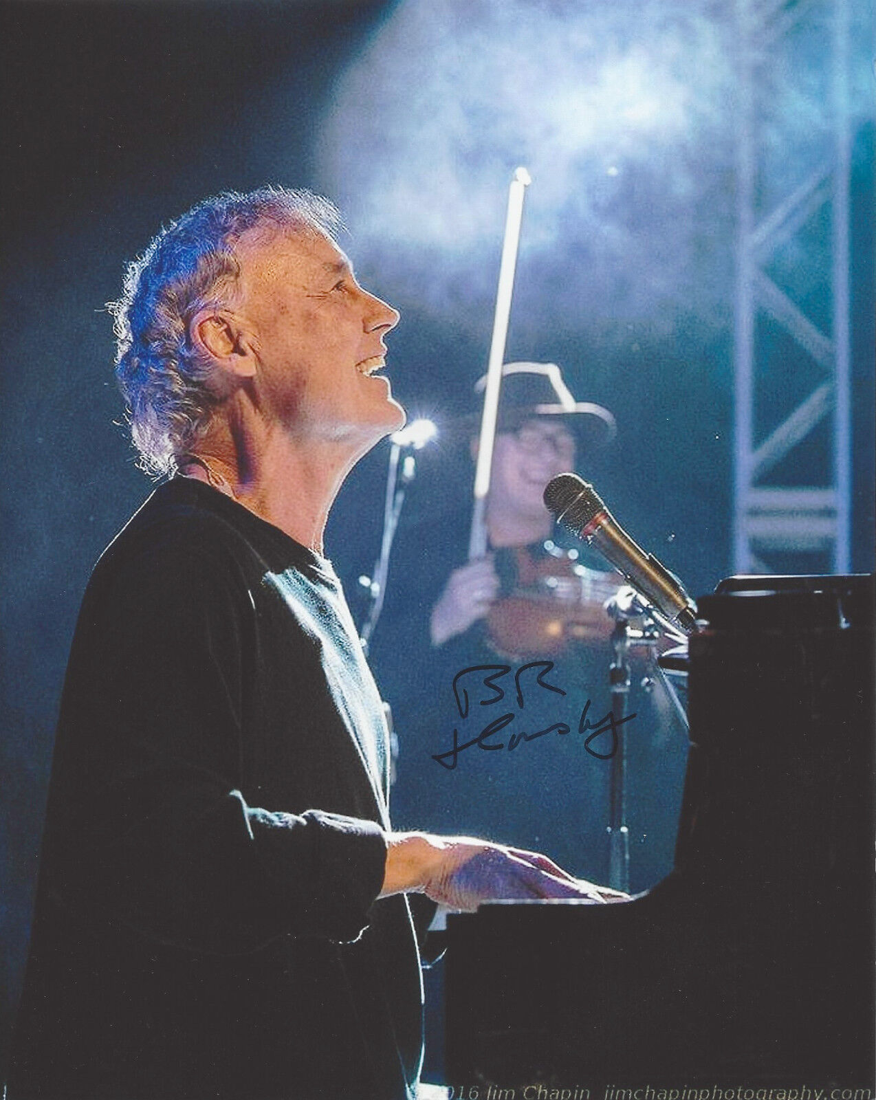 BRUCE HORNSBY SIGNED AUTHENTIC 8X10 Photo Poster painting D w/COA GRATEFUL DEAD PIANIST