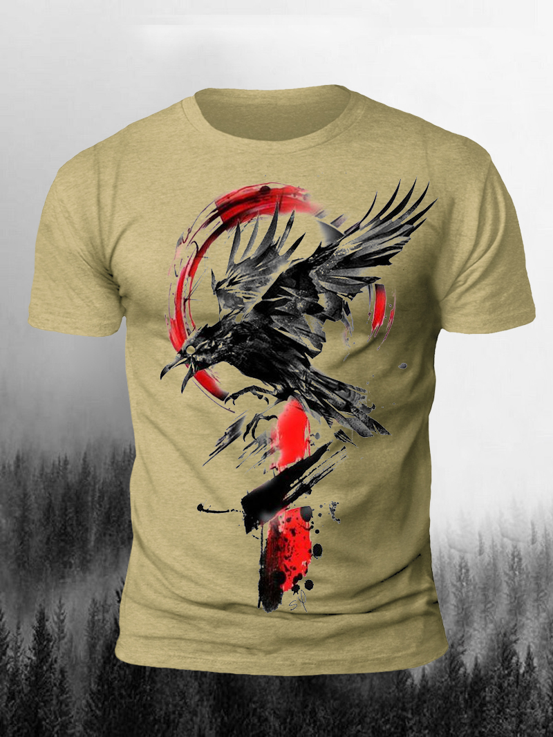 Eagle Print Short Sleeve T-Shirt