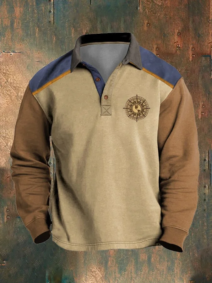 Men's Casual Vintage Nautical Sweatshirt