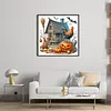 Pumpkin Rooster Cottage-11CT Stamped Cross Stitch 40*40cm/15.75*15.75in tapestrymarket