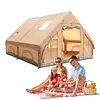 [US Local Warehouse] Inflatable Camping Tent with Pump Waterproof Windproof Blow Up Tent for Outdoors