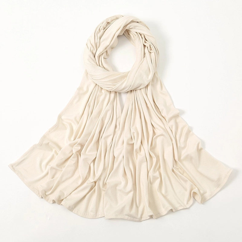 Hot New Solid Color Mercerized Cotton Jersey Scarf Soft Scarf Spot