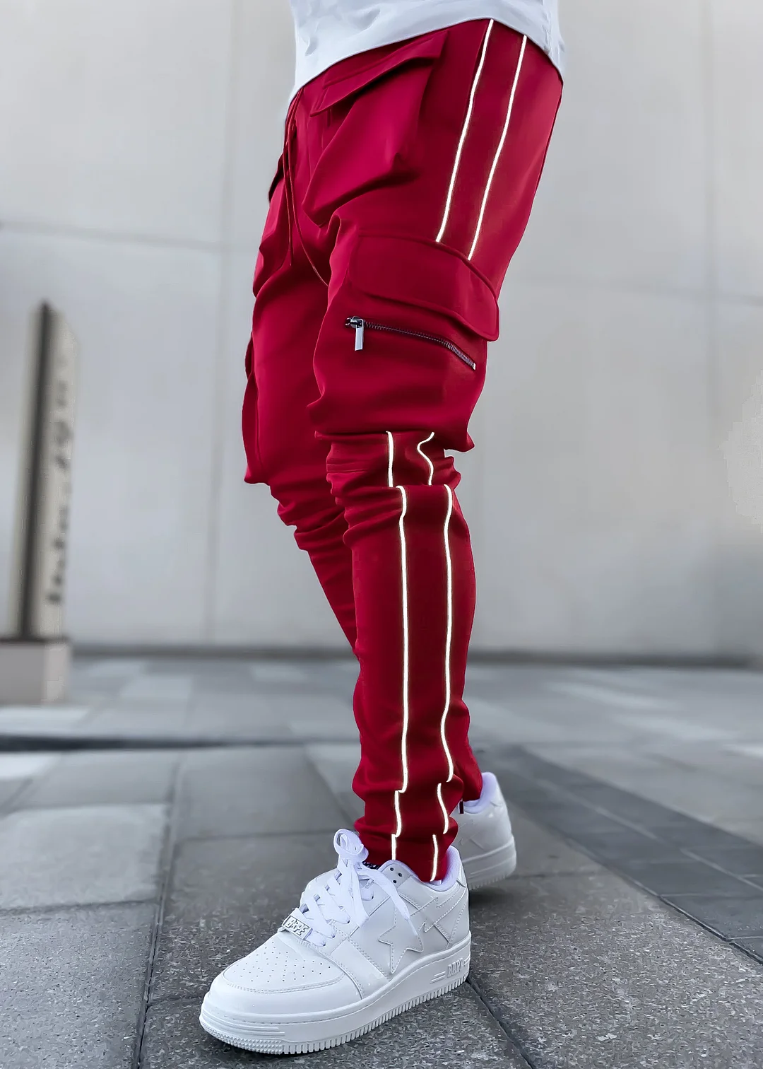 Red Inferno Tactical Track Pants