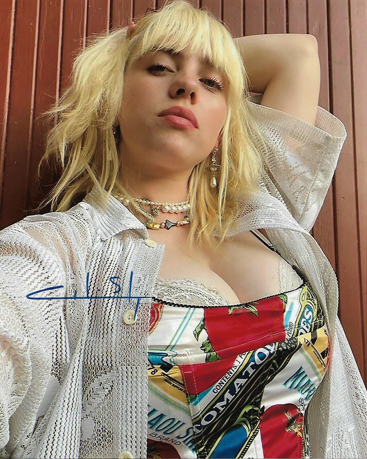 Billie Eilish Autographed 8 x 10 Signed Photo Poster painting COA